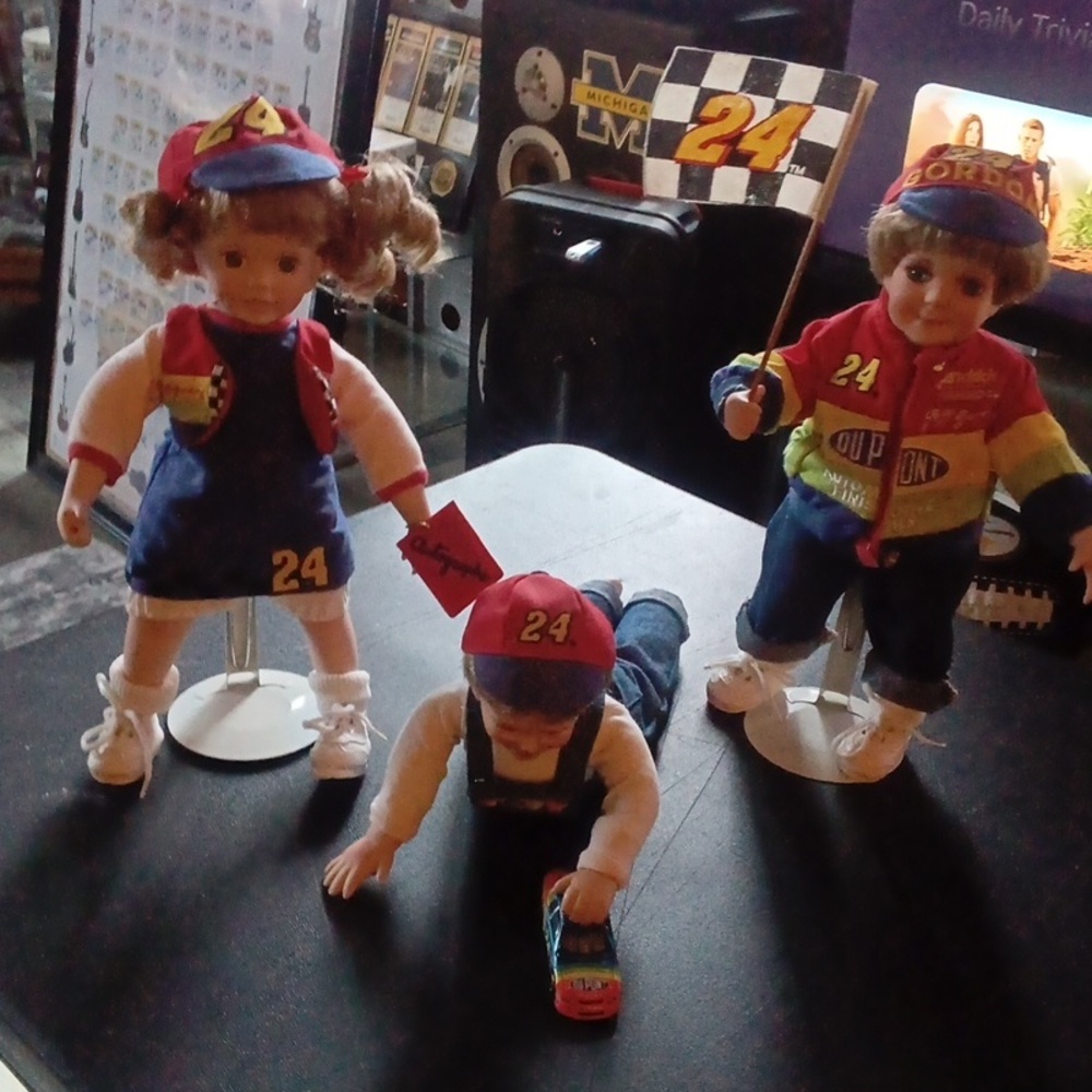 Jeff Gordon Doll Lot Of 3 HAMILTON COLLECTION